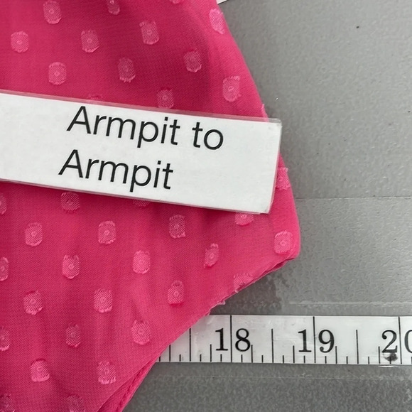 B. Smart Dress NWT Sleeveless Ruffles Knee Length Pink Junior 13 - Picture 14 of 16